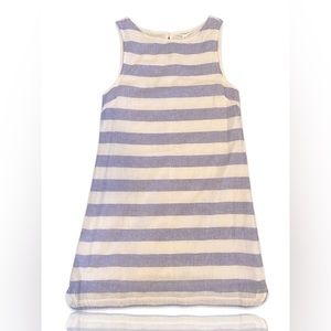 Beach Lunch Lounge collection Linen Striped Nautical Shift Dress Sleeveless SP